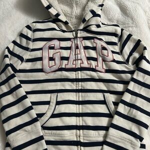 GAP Blue and White Striped Sweatshirt Casual Design